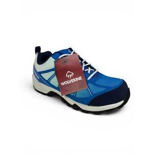 Wolverine Amherst II CarbonMAX Work Shoe‎ Mens 9.5 M Blue Mesh Sneaker